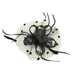 Ornament Vintage Feather Veil Royal Blue Billycock - SHOWLU FASHION STORE