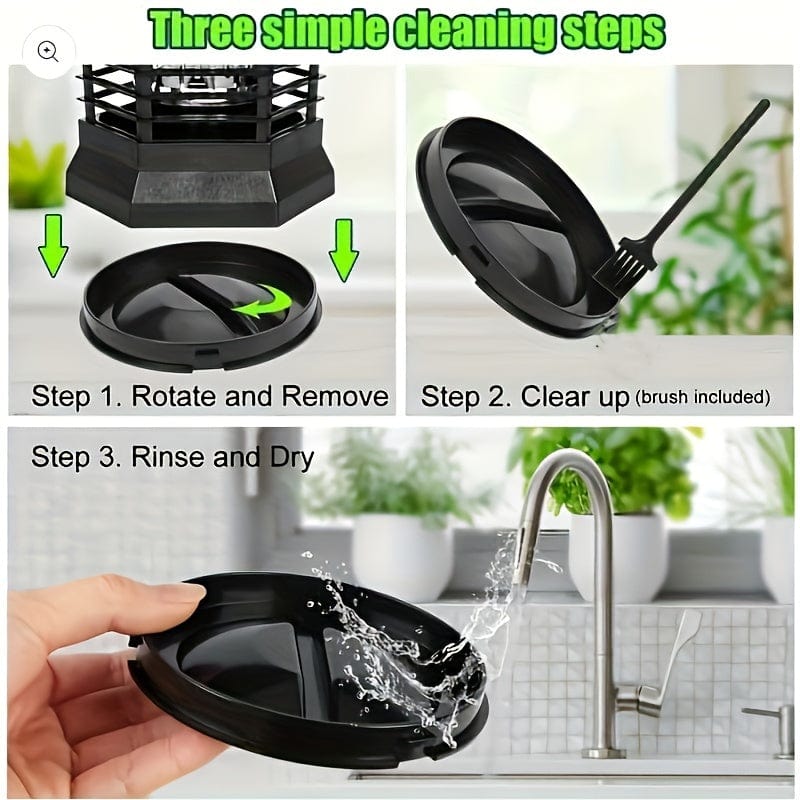 Showlu electric outdoor bug zapper with plastic casing, designed to trap flies and mosquitoes effectively in outdoor spaces.
