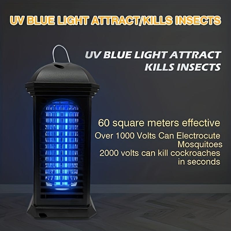 Showlu Outdoor Electric Mosquito Killer with US plug, ideal for patio and yard pest control, features a compact design with UV light.