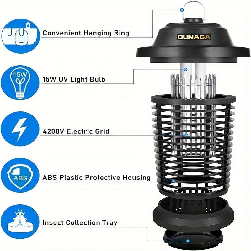 Showlu Fashion Store electric mosquito killer with UV light trap, designed for indoor and outdoor use to attract and eliminate flies.