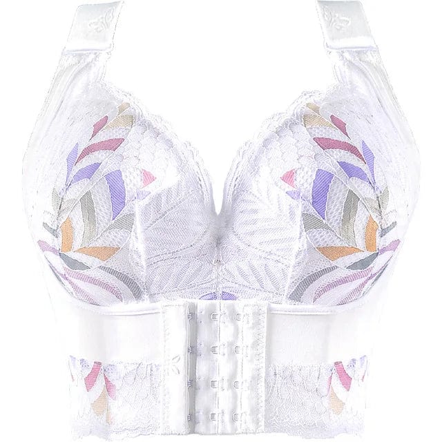 NUYIMEI women's lace push-up bra by Showlu Fashion Store, wireless floral padded lingerie with plus size options and added cups.