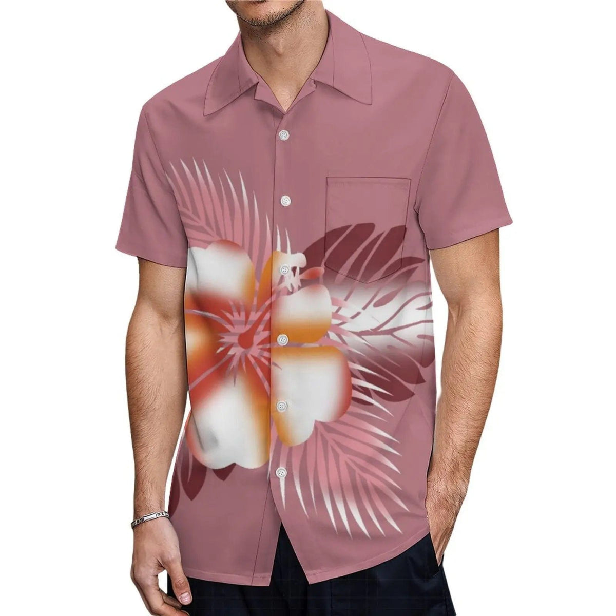 Polynesian Tribe With Couple Suits Women'S Fishtail Dress Sexy One - Shoulder Skirt And Men'S Pocket Shirt Fijian Design - SHOWLU FASHION STORE