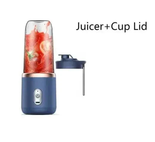 SHOWLU Portable Electric Blender with 6 blades, 500ml capacity, ideal for smoothies and crushing ice, showcasing a sleek design.