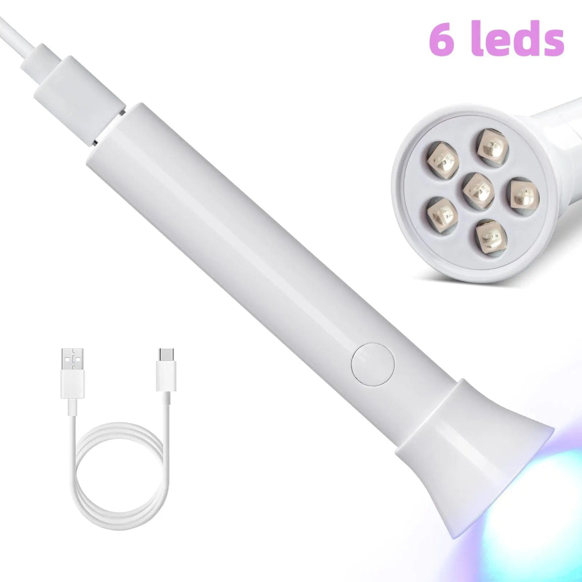 Portable Nail Dryer Lamp UV LED Nail Light For Curing All Gel Polish USB Rechargeable Quick Dry Manicure Machine Nail Art Tools - SHOWLU FASHION STORE