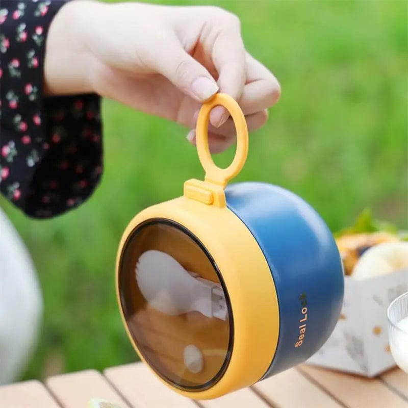 Portable Stainless Steel Soup Cup Lunch Box Food Containers Cute Shape Vacuum Flasks Thermo Cup Microwave Heating With Spoon - SHOWLU FASHION STORE