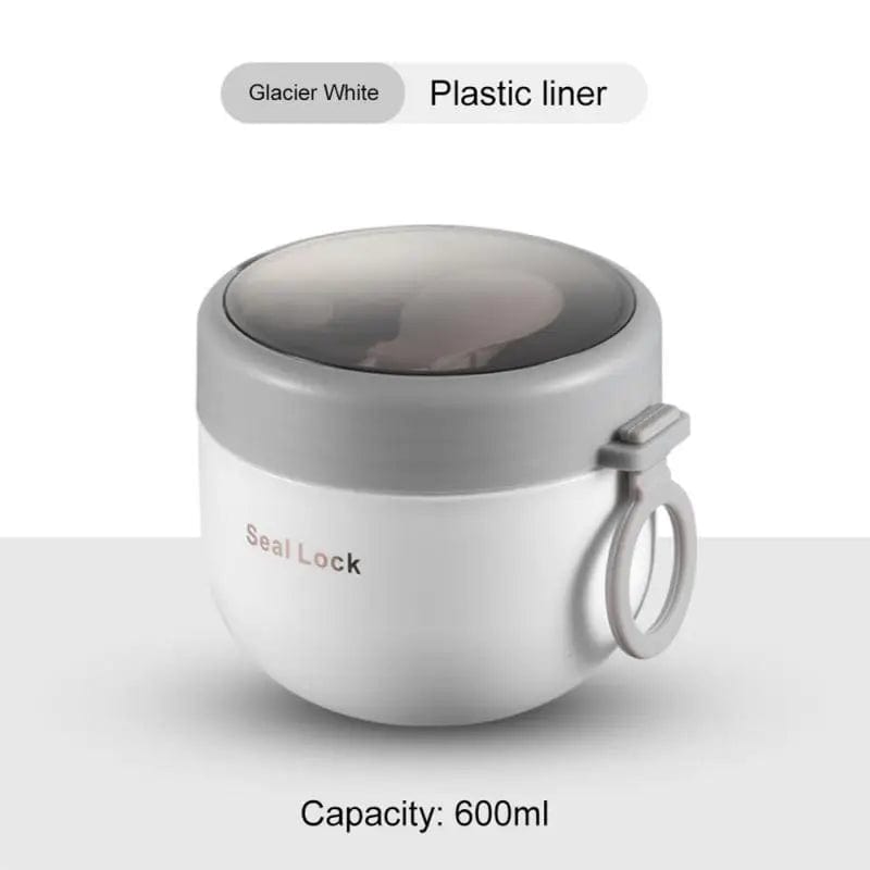 Portable Stainless Steel Soup Cup Lunch Box Food Containers Cute Shape Vacuum Flasks Thermo Cup Microwave Heating With Spoon - SHOWLU FASHION STORE