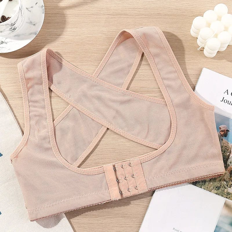 Showlu Women's X-Shaped Posture Corrector with back support straps and chest lift for improved posture and body shaping.