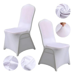 Premium Dining Chair Cover for Wedding Party Decoration, Spandex White Elastic Chair Cover, All Inclusive, Wholesale, 1 Pc - SHOWLU FASHION STORE