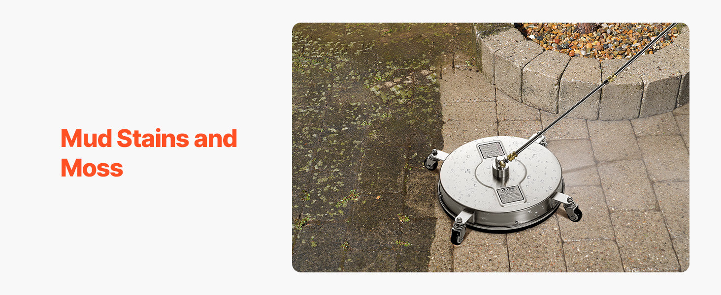 Showlu Smart General rotary surface cleaner attachment for pressure washers, featuring a round cleaning head for efficient deck and patio cleaning.