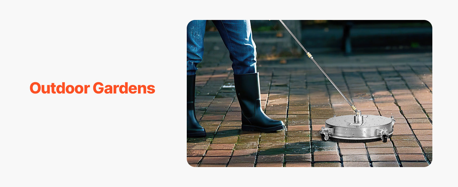 Showlu Smart General rotary surface cleaner attached to a pressure washer, designed for efficient cleaning of large flat surfaces.