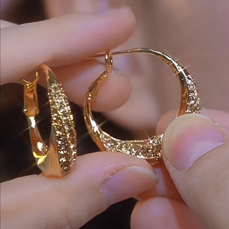 Elegant 14K GoldPlated Statement Earrings for Women