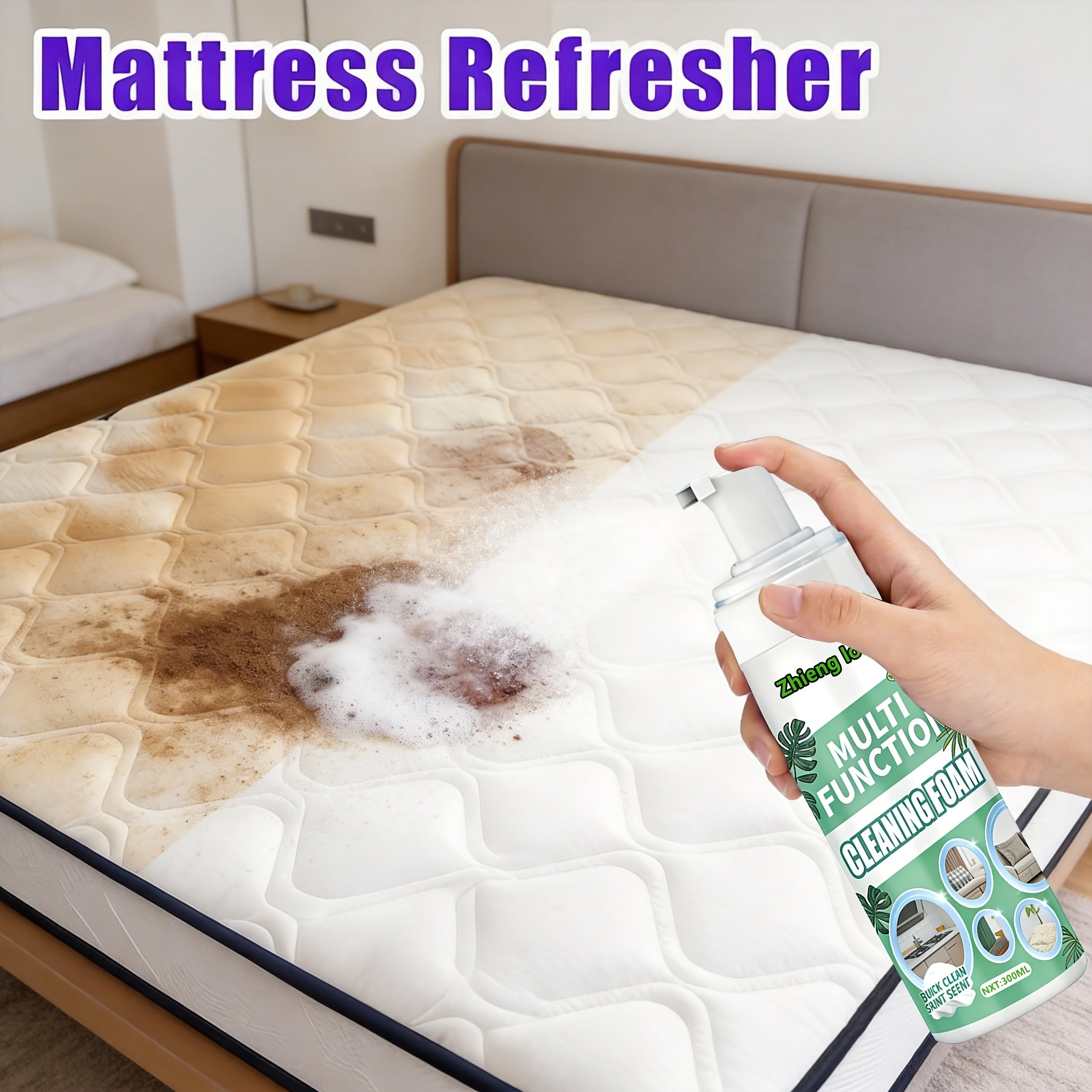 Instant Dry Clean Spray Clothes Sofas Carpets  StainFree