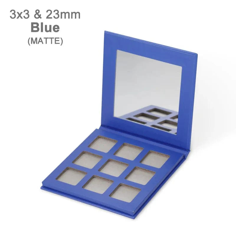 Showlu 9-color eyeshadow palette with high-pigment matte and shimmer shades, featuring a sleek cardboard packaging.