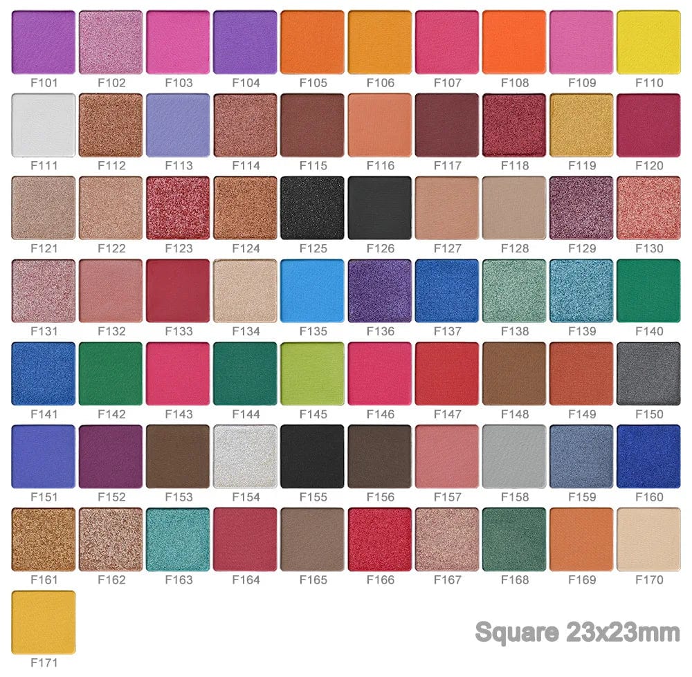 Showlu 9-Color Eyeshadow Palette with high-pigment matte and shimmer shades, cruelty-free eye makeup in a compact cardboard case.