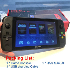 PS7000 Video Game Console 7 Inch Quad - Core HD LCD Screen 6000+ Games Retro Game Console Portable Handheld Game Player - SHOWLU FASHION STORE