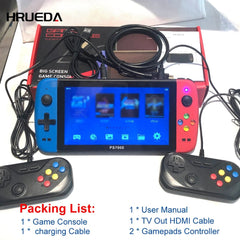 PS7000 Video Game Console 7 Inch Quad - Core HD LCD Screen 6000+ Games Retro Game Console Portable Handheld Game Player - SHOWLU FASHION STORE