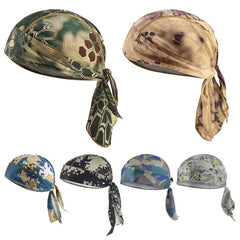 Quick Dry Camo Cycling Cap Head Scarf Summer Men Running Riding Bandana Headscarf Camo Printing Cap Headband Men Head Scarf - SHOWLU FASHION STORE