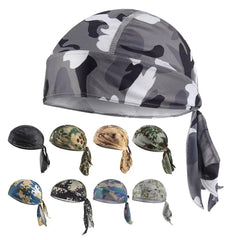 Quick Dry Camo Cycling Cap Head Scarf Summer Men Running Riding Bandana Headscarf Camo Printing Cap Headband Men Head Scarf - SHOWLU FASHION STORE