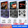 BOYHOM R36S Retro Handheld Game Console with 3.5-inch IPS screen, 64GB storage, portable video game device, Linux system
