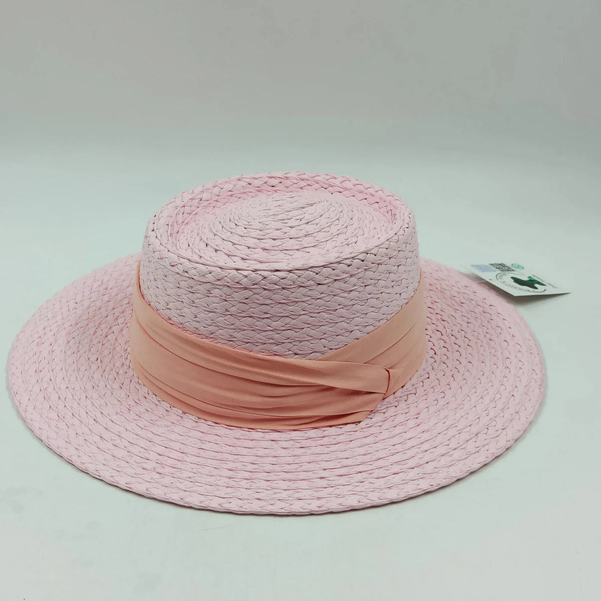 Showlu women's raffia straw Panama hat with colorful stitched details, perfect for bohemian summer beach and vacation sun protection.