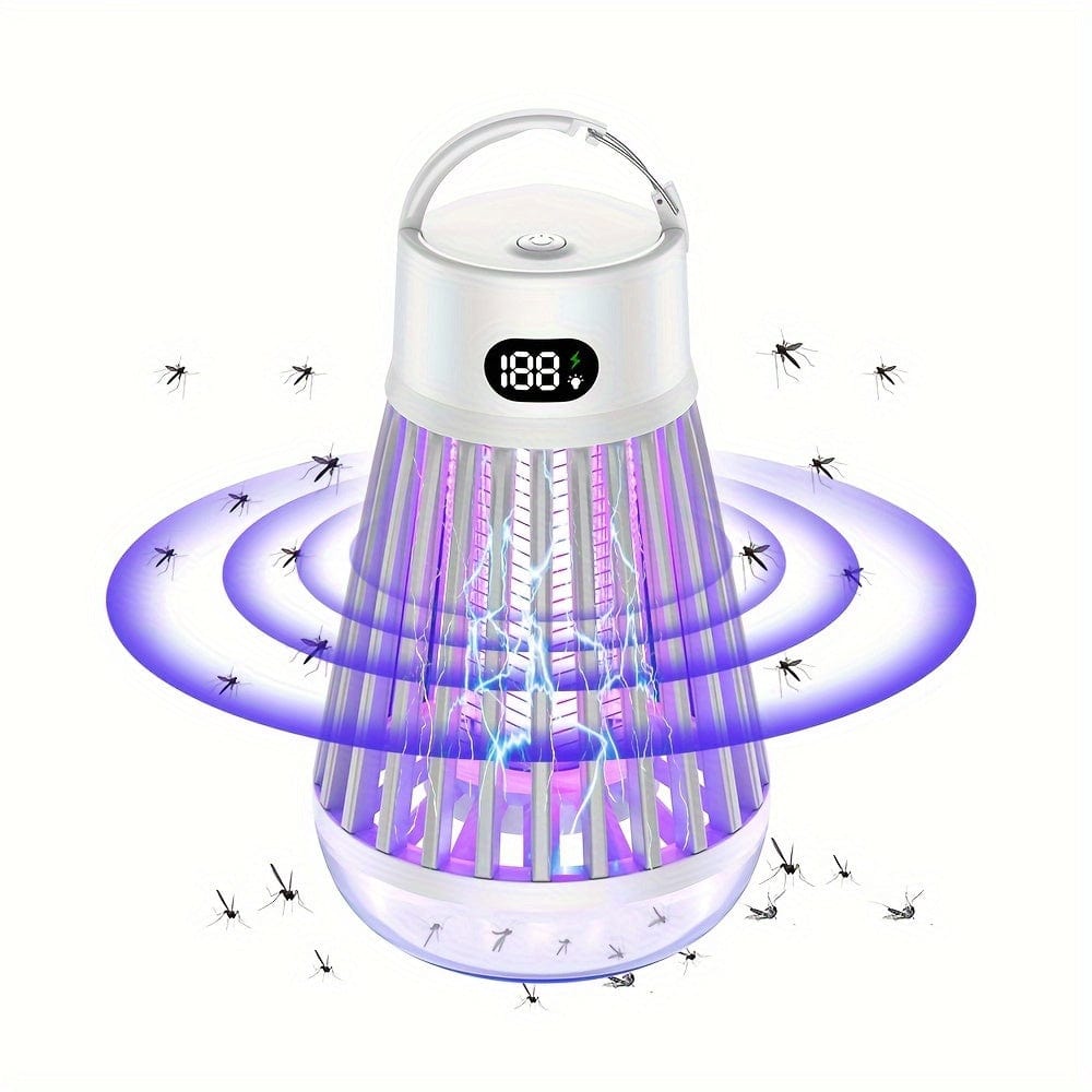 Rechargeable 2 - in - 1 Mosquito And Fly Killer Lamp, USB LED Light Trap, Portable Cordless Electric Insect Zapper For Home, Backyard, Camping, Indoor & Outdoor Use - SHOWLU FASHION STORE