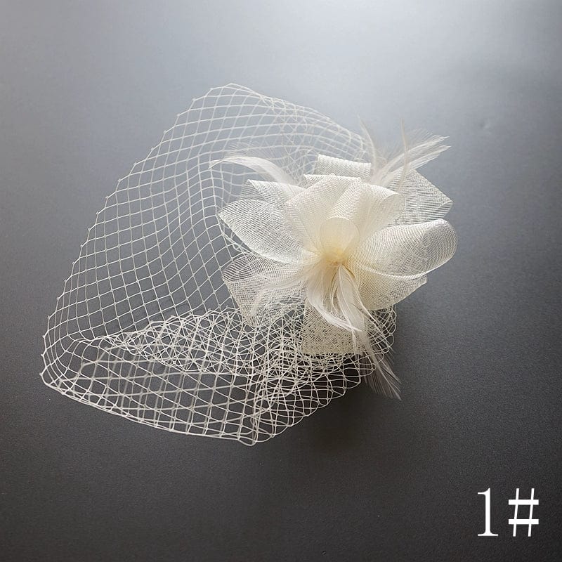 Republic of China Cheongsam Retro Black Billycock Catwalk Veil - SHOWLU FASHION STORE