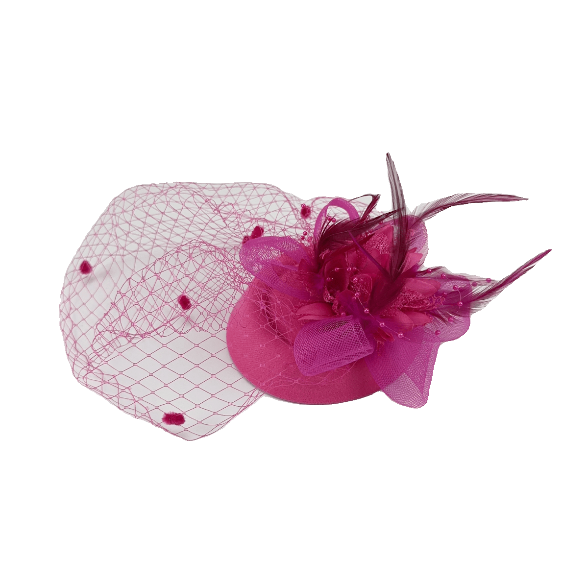 Showlu Retro Mesh Flower Bridal Headdress with Shanghai style hair clip, featuring vintage mesh design and floral accents for elegant occasions.