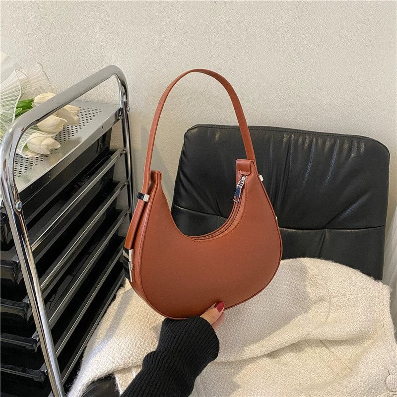 Chenxi retro PU leather shoulder bag by SHOWLU FASHION, small casual satchel with underarm and underarm strap design.