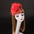 Retro wool feather Billycock hair clip in European and American style, featuring vintage-inspired design with feather accents.