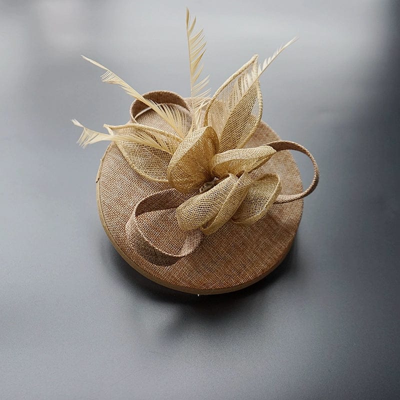 Retro gauze Billycock side clip hair accessory by Showlu Fashion Store, featuring elegant cheongsam-inspired design for stylish occasions.