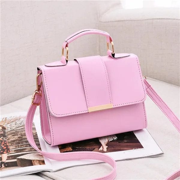 Showlu Fashion Women's PU leather flap shoulder bag with retro design, crossbody style, high-quality material, and stylish details.
