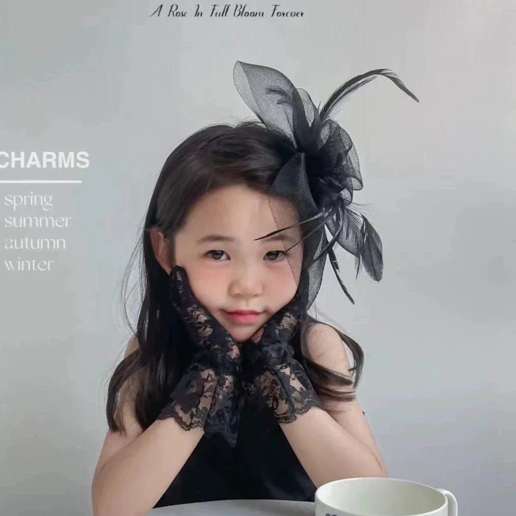 Elegant mesh Billycock hat for women by Showlu Fashion, suitable for stage performances and spring-summer fashion.