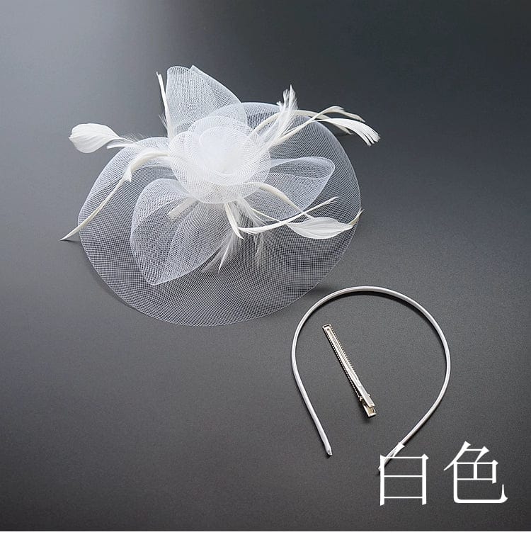 Elegant mesh Billycock hat for women by Showlu Fashion, perfect for stage performances and spring-summer fashion events.
