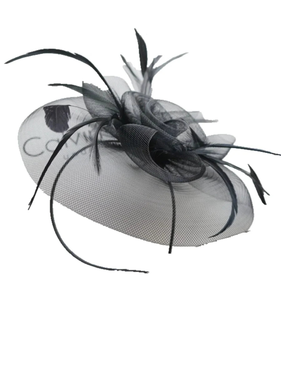 Elegant mesh Billycock hat for women by Showlu Fashion, perfect for stage performances and spring-summer fashion events.