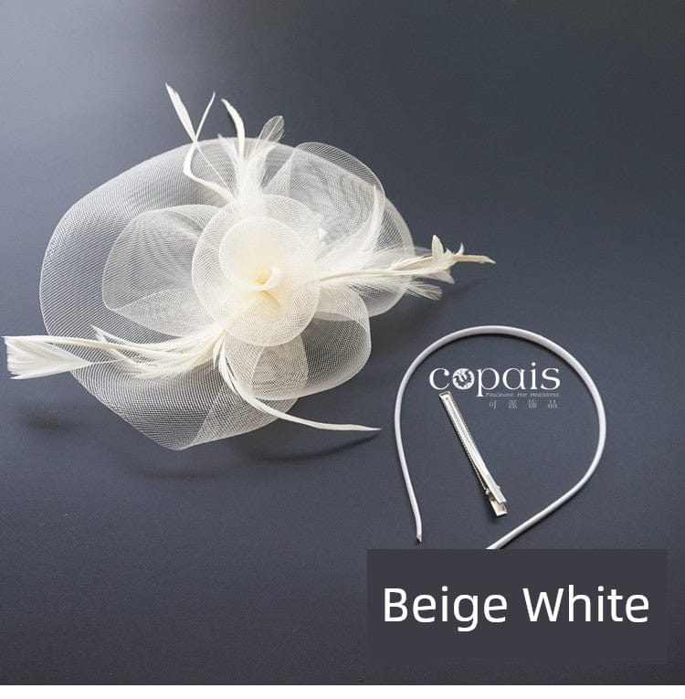 Elegant mesh Billycock hat for women by Showlu Fashion, perfect for stage performances and spring-summer events.