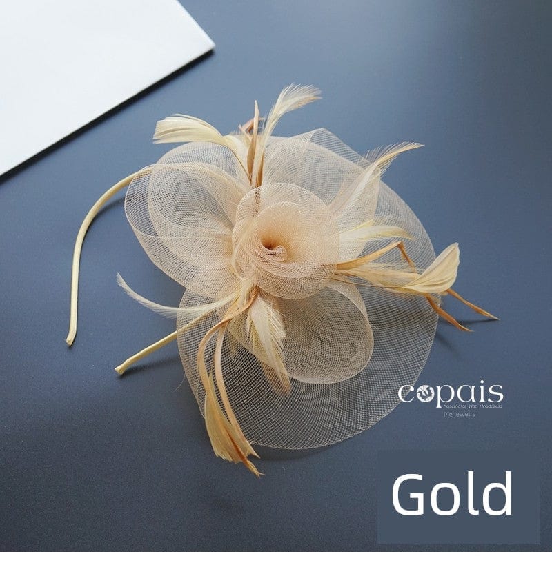 Elegant mesh Billycock hat for women by Showlu Fashion, perfect for stage performances and spring-summer fashion styles.