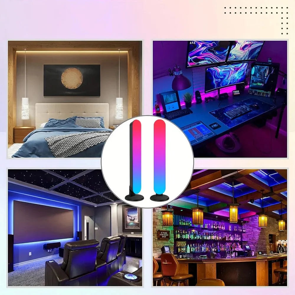 Showlu RGB Music Rhythm Pickup Light USB rechargeable desktop bar with colorful lighting for festive or decorative use