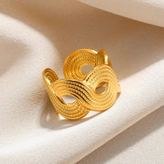 Ring for Women Stainless Steel Angel Feather Gold Color Rings Female Vintage Jewelry Finger Accessories Free Shipping Anillos - SHOWLU FASHION STORE