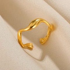 Ring for Women Stainless Steel Angel Feather Gold Color Rings Female Vintage Jewelry Finger Accessories Free Shipping Anillos - SHOWLU FASHION STORE