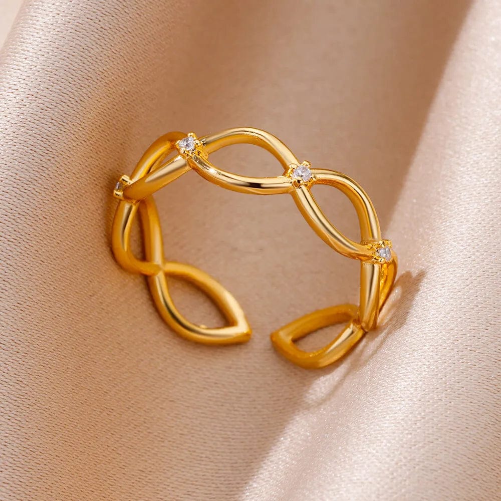 Ring for Women Stainless Steel Angel Feather Gold Color Rings Female Vintage Jewelry Finger Accessories Free Shipping Anillos - SHOWLU FASHION STORE
