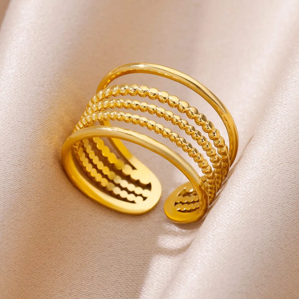 Ring for Women Stainless Steel Angel Feather Gold Color Rings Female Vintage Jewelry Finger Accessories Free Shipping Anillos - SHOWLU FASHION STORE