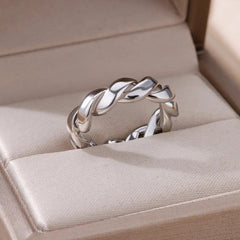 Ring for Women Stainless Steel Angel Feather Gold Color Rings Female Vintage Jewelry Finger Accessories Free Shipping Anillos - SHOWLU FASHION STORE
