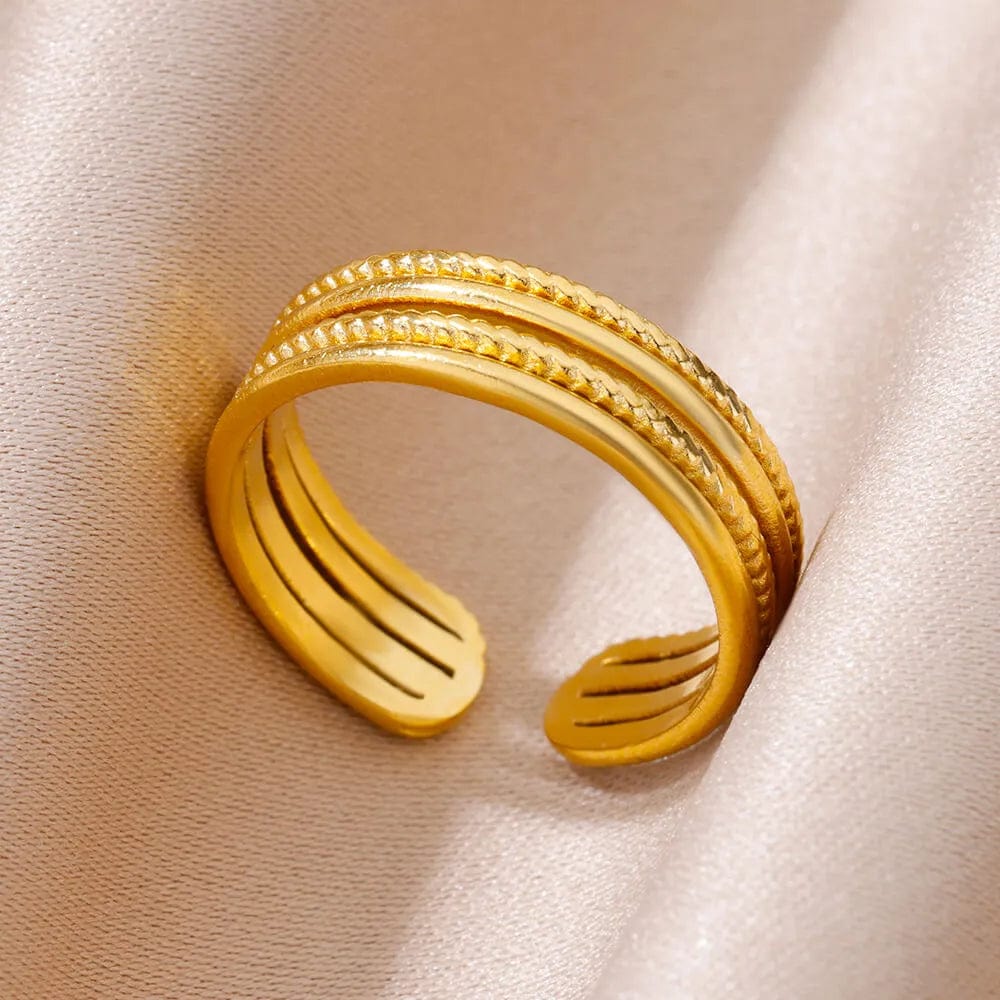 Ring for Women Stainless Steel Angel Feather Gold Color Rings Female Vintage Jewelry Finger Accessories Free Shipping Anillos - SHOWLU FASHION STORE