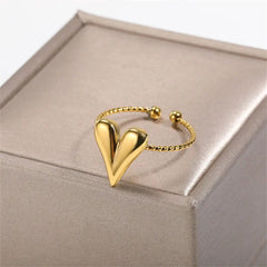 Ring for Women Stainless Steel Angel Feather Gold Color Rings Female Vintage Jewelry Finger Accessories Free Shipping Anillos - SHOWLU FASHION STORE
