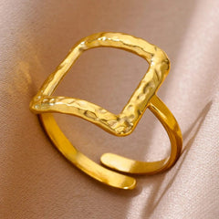 Ring for Women Stainless Steel Angel Feather Gold Color Rings Female Vintage Jewelry Finger Accessories Free Shipping Anillos - SHOWLU FASHION STORE