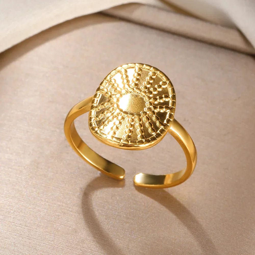 Ring for Women Stainless Steel Angel Feather Gold Color Rings Female Vintage Jewelry Finger Accessories Free Shipping Anillos - SHOWLU FASHION STORE