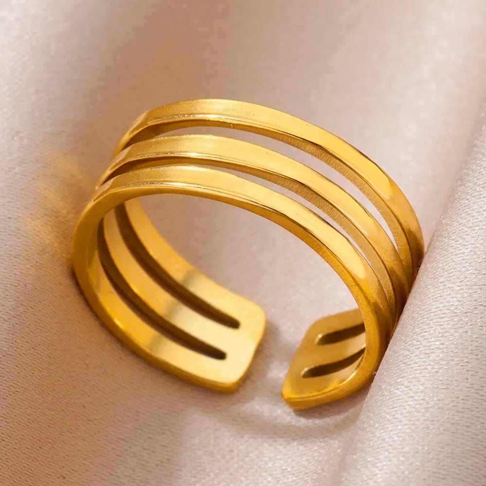Ring for Women Stainless Steel Angel Feather Gold Color Rings Female Vintage Jewelry Finger Accessories Free Shipping Anillos - SHOWLU FASHION STORE