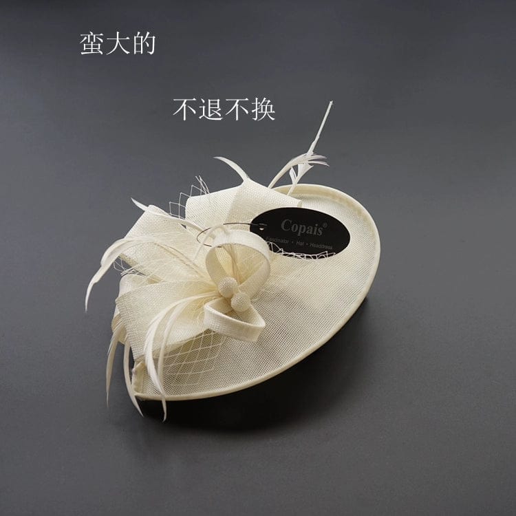 Royal Horse Club Top Hat Pink Color Classy English Afternoon Tea Dinner Girl's Cap Bridal Wedding Studio Photography Hair Accessories - SHOWLU FASHION STORE