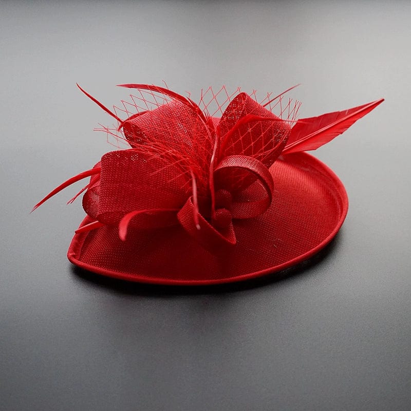 Pink Royal Horse Club top hat hair clip by Showlu Fashion Store, perfect for elegant tea parties and special occasions.
