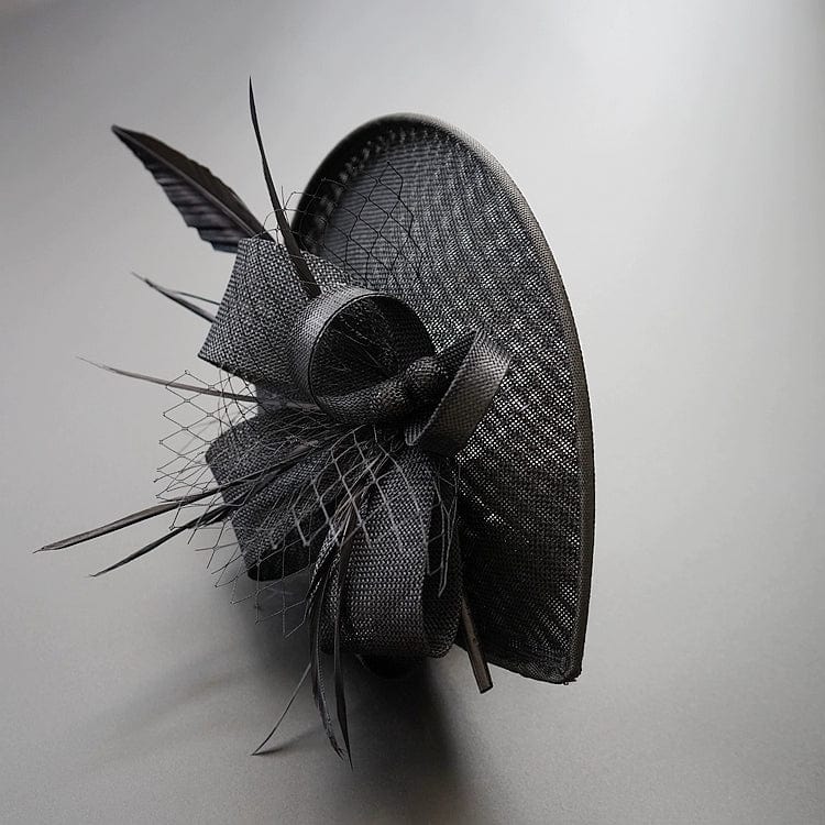 Pink Royal Horse Club top hat hair clip by Showlu Fashion Store, perfect for elegant tea parties and bridal accessories.